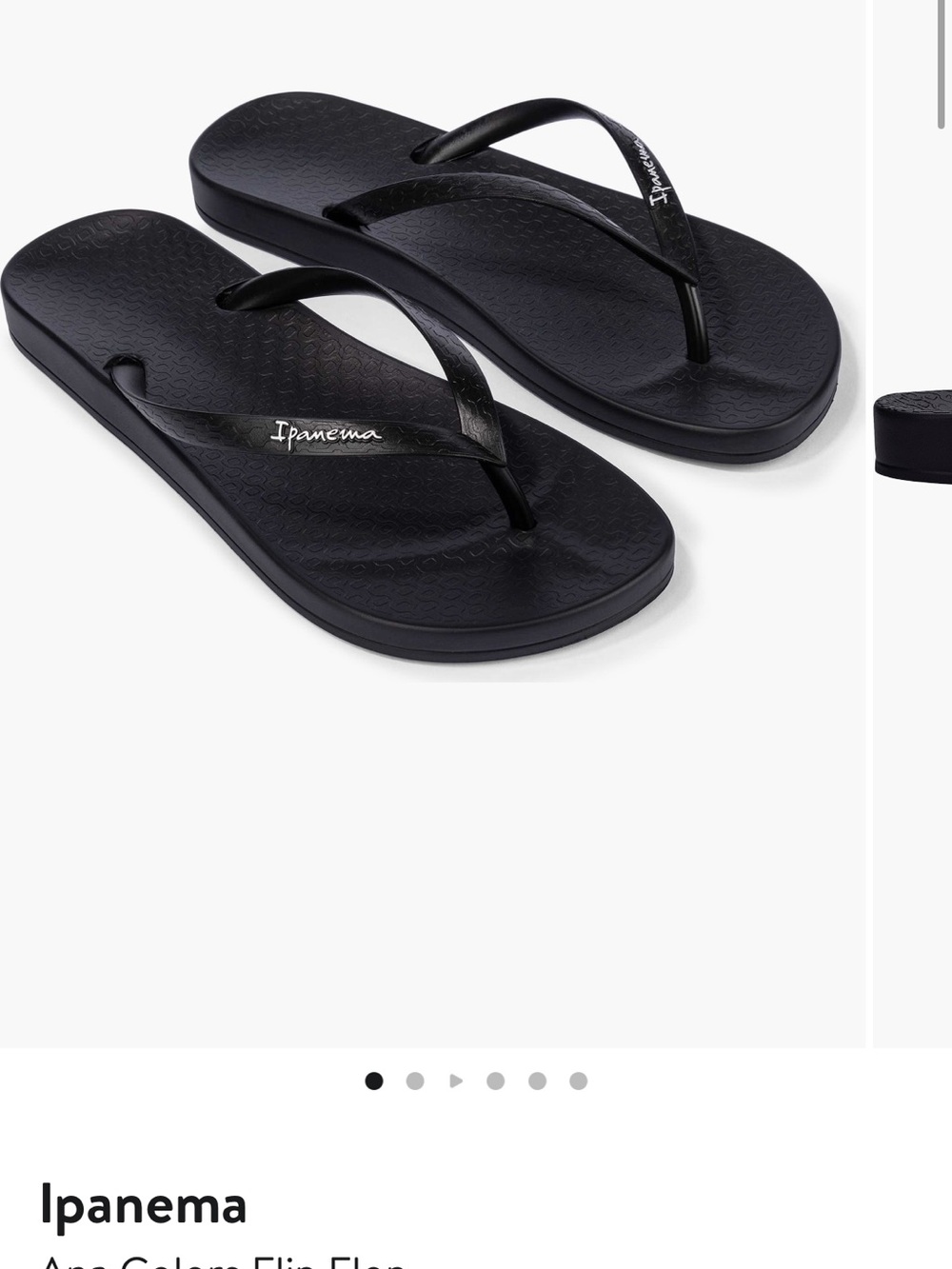 Ipanema Black Women's Flip Flop Sandals